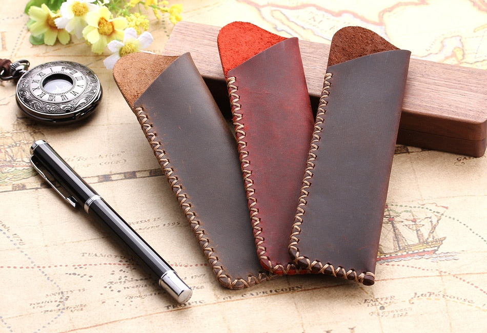 Leather Pen Pouch Holder